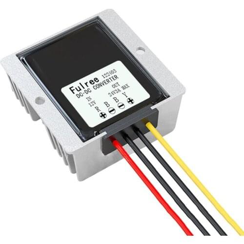 Step-Up Module Aluminum Alloy Waterproof DC-DC Converter 12V To 24V Step-Up 3A Max