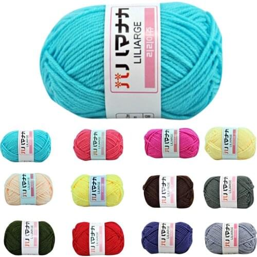 1PC 25g Chunky Colorful Hand Knitting Milk Cotton Crochet Knitwear Wool Knitting Yarn Soft Warm Yarn for Hand Knitting Supplies