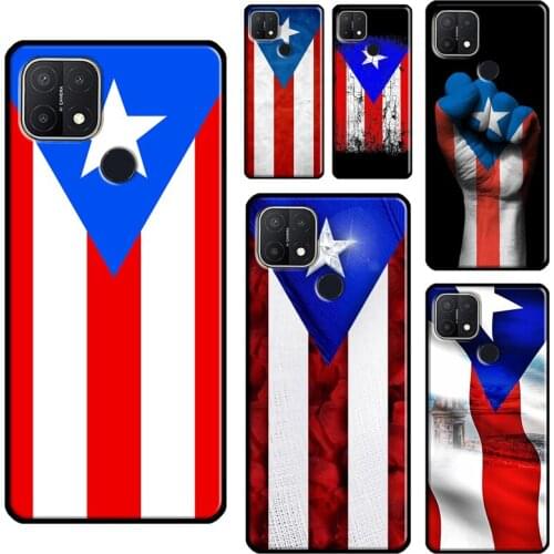 Puerto Rico Flag For OPPO A15 A91 A83 A1K A3S A5S A5 A9 A31 A53 2020 A52 A72 Reno 4 Pro 2 Z F7 Phone Case
