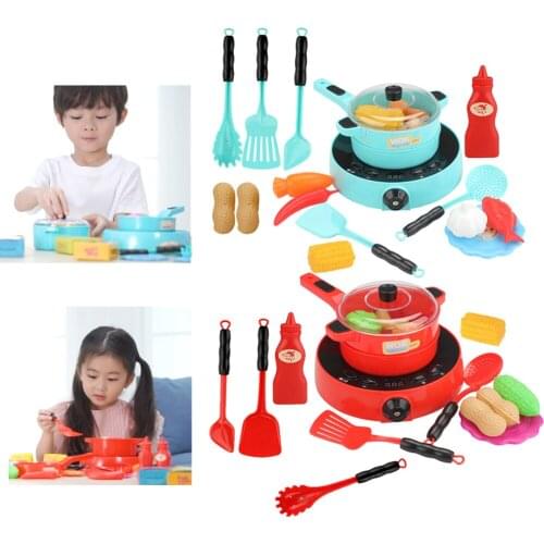 Pretend Play Kitchen Set Play Food Toys Lunch Time Variety Toys Gift for Kid