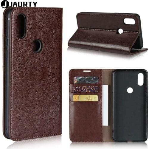 Luxury Genuine Leather Wallet Case For Xiaomi Mi Mix 3 Flip shockproof Case Cover