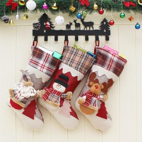 Santa Claus Socks Christmas Gift Bag Christmas Tree Decoration Pendant Christmas Gift Bag