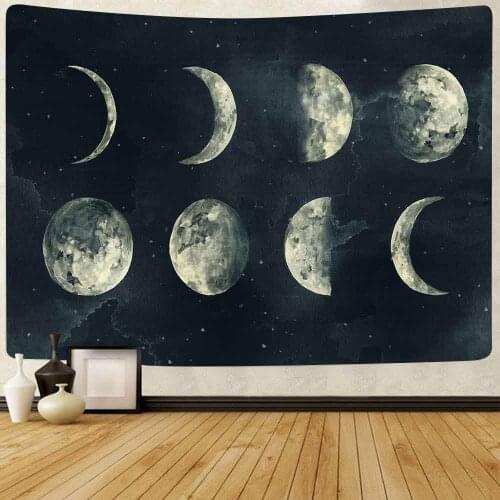 Simsant Moon Constellations Tapestry Moon Eclipse Wall Hanging Tapestries for Living Room Bedroom Dorm Home Blanket Decor