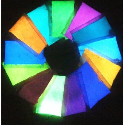 13pcs/Set Acrylic Paint Powder Glow In The Dark Gold Glowing Paint Luminous Pigment Fluorescent Painting For Nail Art supplies