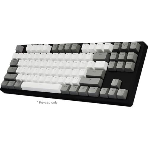87Pcs/Set PBT Color Matching Light-proof Mechanical Keyboard Keycaps Replacement Suitable for mechanical keyboard