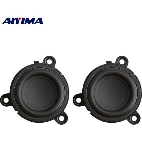 AIYIMA 2Pcs 1.75 Inch 4 Ohm 60W Midrange Speaker Rubber Edge Paper Cone Portable Speaker Audio Loudspeaker Home Sound Theatre