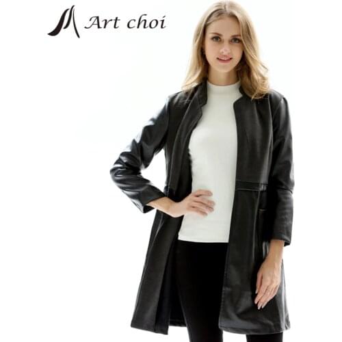 Art choi Women's Leather Jackets