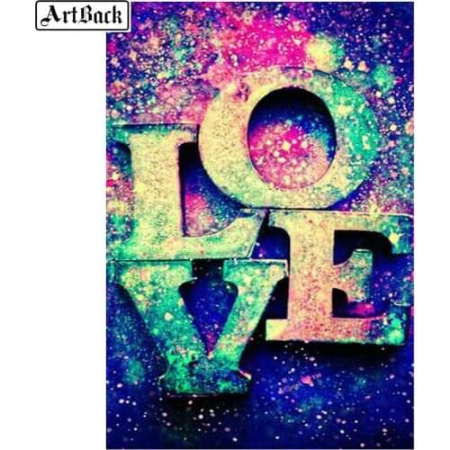 ArtBack 5d diy diamond painting LOVE pattern full square diamond mosaic resin diamond embroidery crafts kit