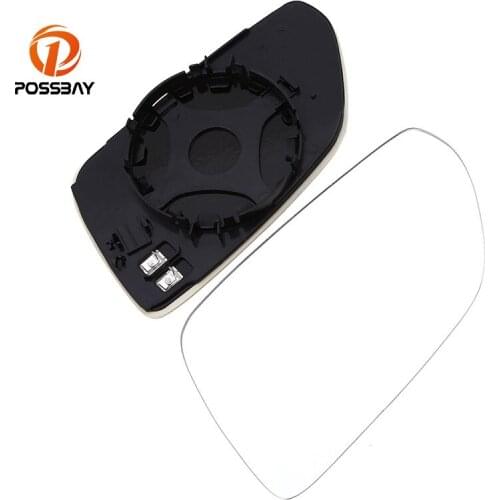 POSSBAY Front Door Mirror Car Heating Side Mirror Glass for Skoda Octavia Typ 1Z 2004-2008 Rear View Mirror