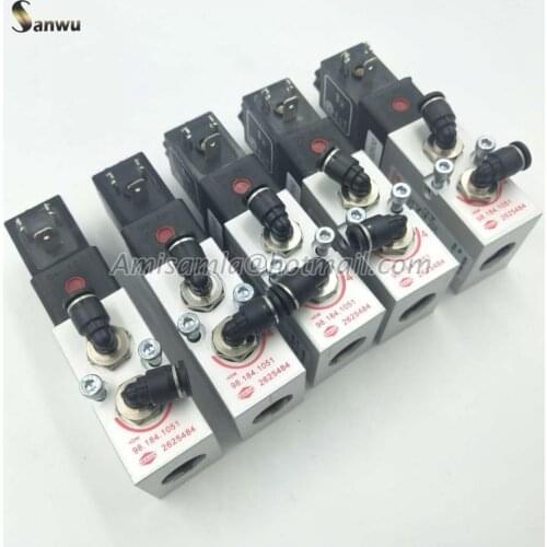 Free DHL 5 PCS/Lot 98.184.1051 SM102 CD102 SM74 SM52 4/2-Way Valve Offset Machine Replacement Parts For Heidelberg