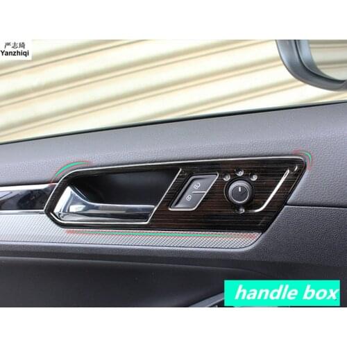 Free Shipping Stainless steel or ABS Chrome Interior door shake handshandle Car stickers for 2012-2018 Volkswagen VW JETTA 6 MK6