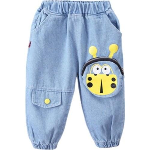 Kids Boys Jeans Classic Pants Denim Clothing Children Baby Boy Girl Jeans Casual Bowboy Long Trousers 9M-3T
