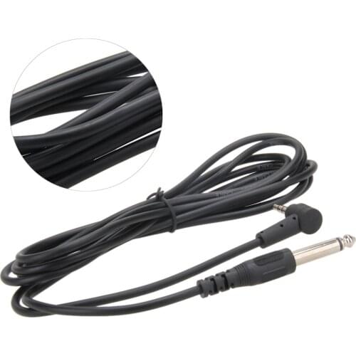 Hot Sale3m/10ft Jack Electric Guitar Bass Instrument Patch Cord Amplifier AMP Cable Amplifier AMP Cable 3.5mm 6.35mm Audio Cable