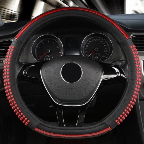 ZHOUSHENGLEE Leather Car Steering Wheel Cover For Land Rover All Models Rover Range Evoque Sport Freelander Discovery 3 4 5 car