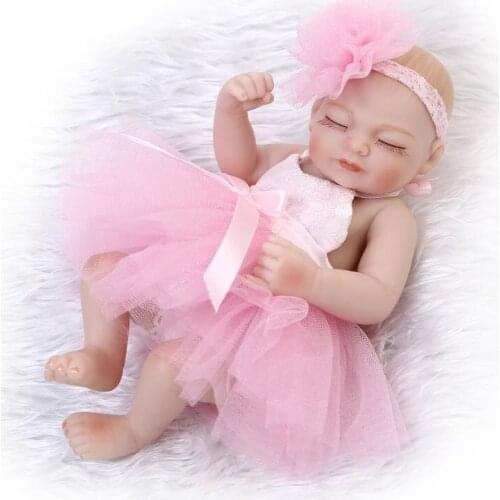 11inch Mini Preemie Newborn Baby Doll Soft Full Silicone Realistic Reborn Doll Gifts and Toys for Kids Playmates Drop Shipping