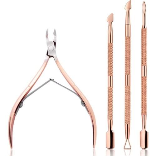 27RC Manicure Pedicure Tools Kit for Fingernail Toenails Cuticle Trimmer with Cuticle Pusher and Cutter Cuticle Cutter