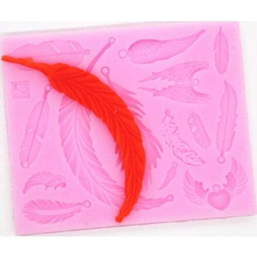 Feather consets and sugar diy chocolate mould