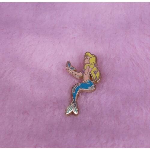 Mermaid in makeup badge trendy jackets backpack decor