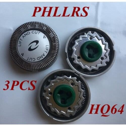 3pcs HQ64 Replace Head razor blade for philips shaver HQ54 HQ7360 HQ7390 HQ7110 HQ7120 HQ7140 PT710 PT715 PT725 PT720 HQ600