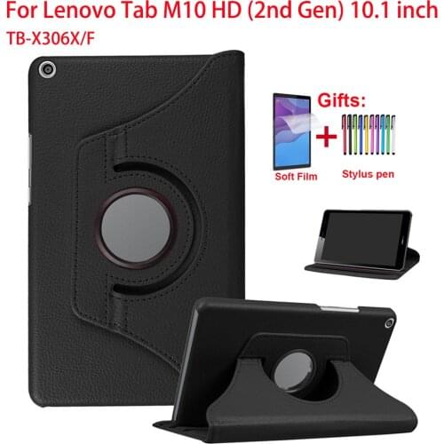 360 Degree Rotating Case For Lenovo Tab M10 HD (2nd Gen) 10.1'' TB-X306X/F Stand Tablet Cover For Tab M10 X306 Cover Funda Coque