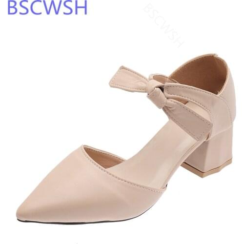 2021 New Roman Pumps Women Sandals High Heels Ankle Strap Summer Solid Color Casual Slip-on Shoes Beige Size 40