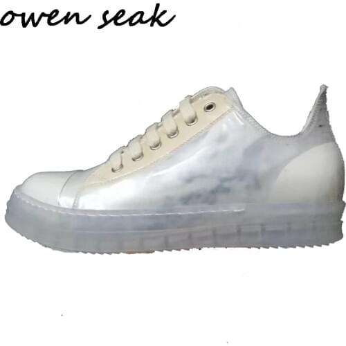 Owen Seak Women Casual Shoes Luxury Trainers Genuine Leather Lace Up Women Sneakers Spring Basic Brand Flats Black Shoes