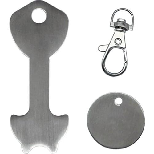 1pcs Ring For Key Keychain Metal Aluminum Alloy Silver Shopping Cart Token Keyring Accessories Decor Keyring Hook For Shop