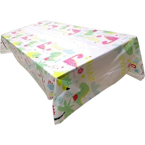 1pcs/lot Birthday Party Tablecloth Decorations Boys Kids Favors Dinosaur Theme Table Cover Baby Shower Plastic Disposable Maps