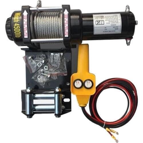 12V 24V vehicle self-rescue off-road winch off-road vehicle winch electric winch for vehicle crane 4000 lbs