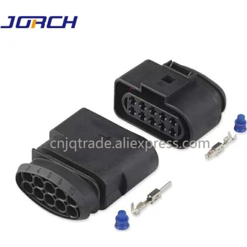 5 set 10pin 1J0973835 1J0973735 Female Male 3.5 Auto Temp Sensor Plug Deflation Valve Plug Waterproof Connector For VW Truck