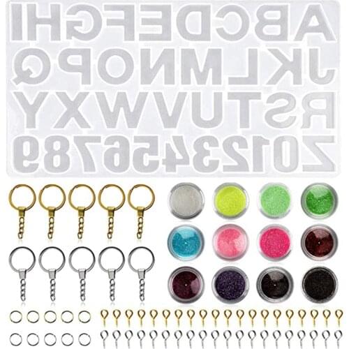 73 Diy Crystal Epoxy English Phonetic Alphabet Set 26 Capital Letters Silicone Mold Pendant Jewelry