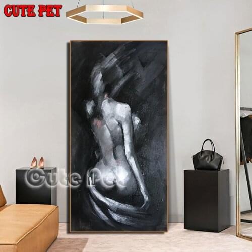 Large Size 5D Diy Diamond Painting Nude artistic sexy woman Full Square Round Drill Diamond Mosaic Diamond Embroidery Sale Decor