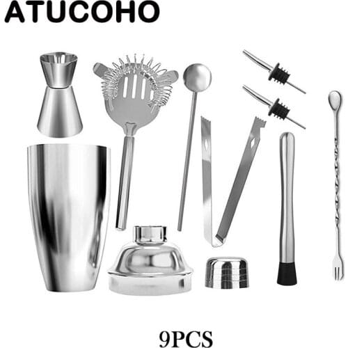 ATUCOHO Stainless Steel Flat Flasks