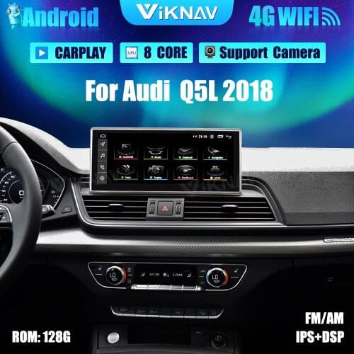10.25 inch Android Car Radio With screen GPS Navigation For Audi Q5L 2018 DVD Multimedia Player Auto Audio Tape Recorder
