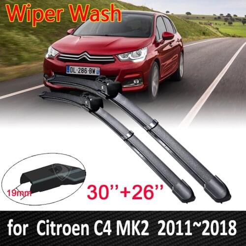 Car Wiper Blades for Citroen C4 MK2 C4L 2011~2018 Front Windscreen Window Brushes Wipers 2012 2013 2014 2015 2016 2017 Car Goods
