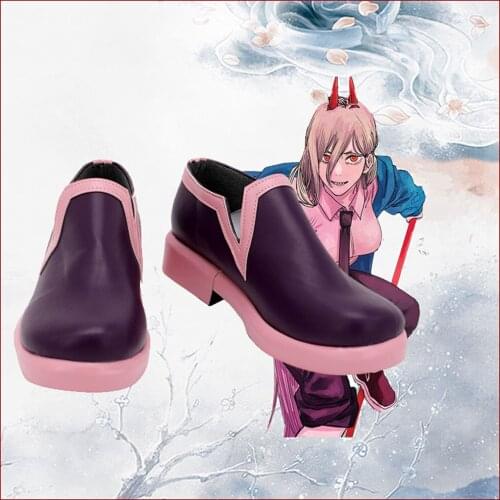 Chainsaw Man Power Cosplay Shoes Boots Halloween Costumes Accessory Custom Made