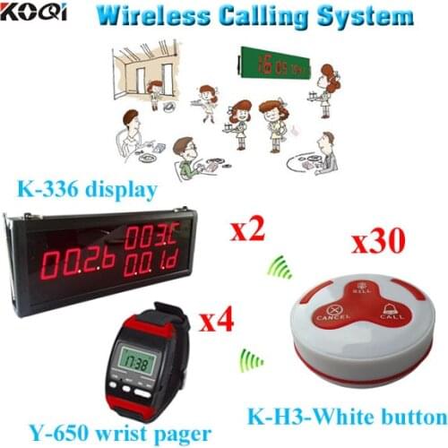 Wireless guest pager system For Restaurant with factory price hotel waiter calling system