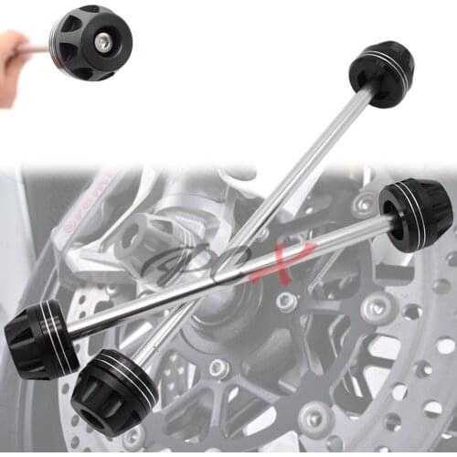 For BMW S1000RR 2015-2017, S1000R 2014-2017 Motorcycle Rear Front Axle Fork Crash Sliders Wheel Protector Falling Protection