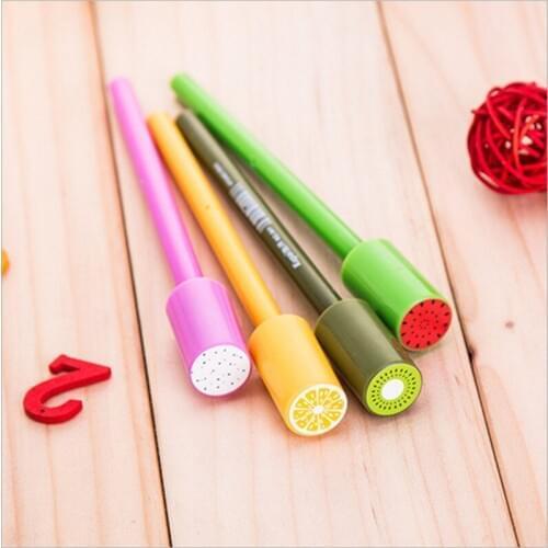 Creative stationery manufacturers selling fruit lovely head pen stationery pen student supplies factory direct wholesale
