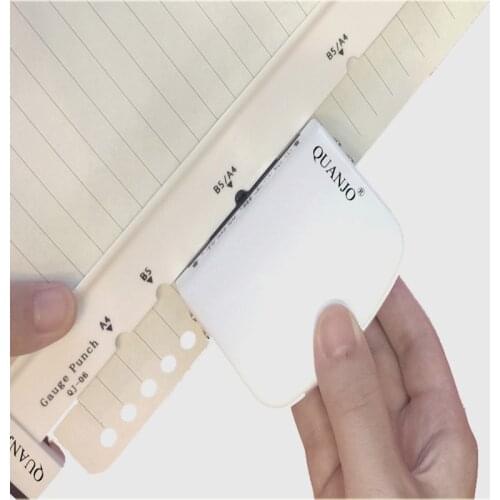 Hot patent QJ-06 A4 Paper 30-hole Multi-hole Punch B5 26-hole A5 20-hole Binding Clip Daolin Loose-leaf Punch Diy Manual Punch