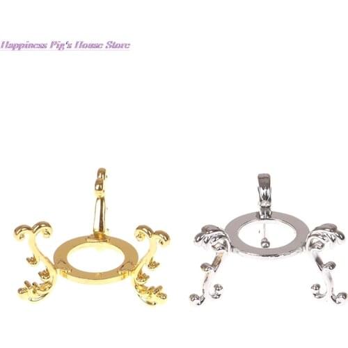 European Style Metal Gold-plated Display Gemstone Egg Support Base Crystal Ball Stand Office Ornament