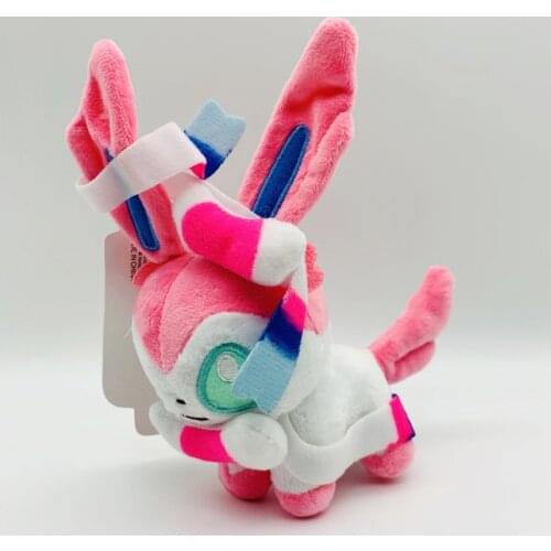 Pokemon 15CM Eevee Sylveon Plush Dolls Kawaii Cartoon Movie Anime Stuffed Anniversaire Peluche Girl Kids Toys
