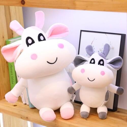 2019 new 30/70/90cm cute Cow doll plush toy baby toys to send children birthday gifts Christmas gifts