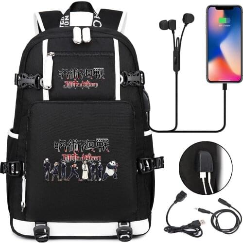 New SchoolBags Anime Jujutsu Kaisen Backpack Laptop Travel Bag Bookbags for Students Adult Shoulder Bags