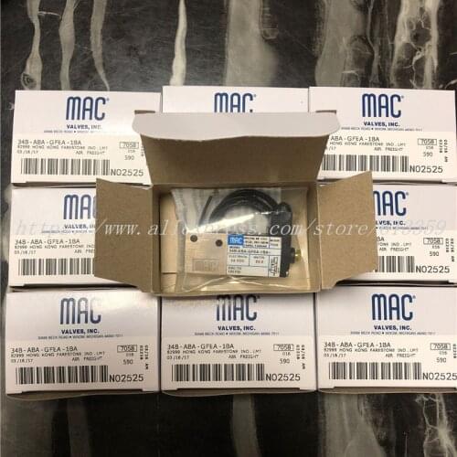34B-ABA-GFEA-1BA 7058 23W MAC Solenoid Valve 100% New Original