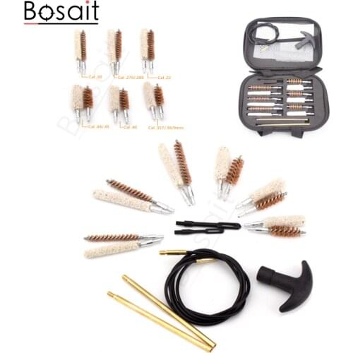 Pistol Cleaning Brush Kit for Size 30 22 270 280 357 38 40 44 45 9mm Rifle Brush Cleaning Kit