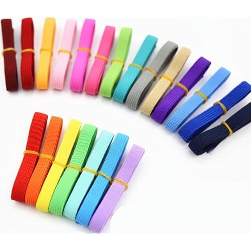 DIY Sewing Supplies Elastic Tape/Hand made Belt/Colorful Elastic band/Webbing for clothing Colors Width 10MM