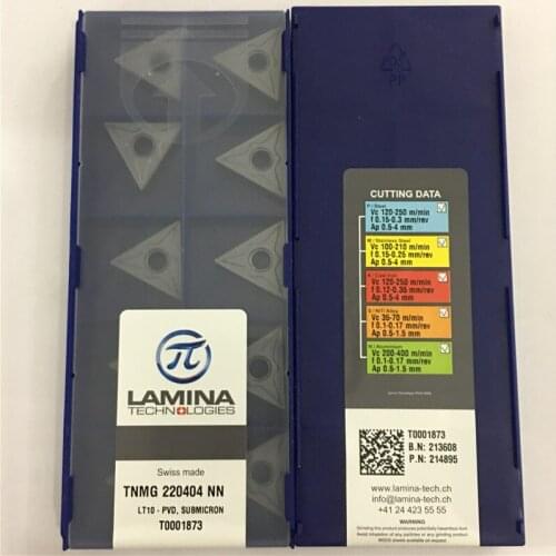 TNMG220404-NN LT10 100% Original LAMINA carbide insert with the best quality 10pcs/lot free shipping