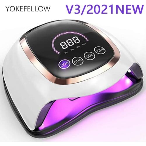 120W UV LED Lamp For Nails Dryer 168W 72W Manicure Nail Lamp 4 MODE With Motion Sensing LCD Display For Home Nail Salon