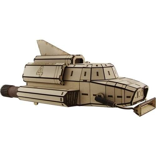 3D Exhibition Wood Thunderbird 4 Tool Scale Model 212 Parts